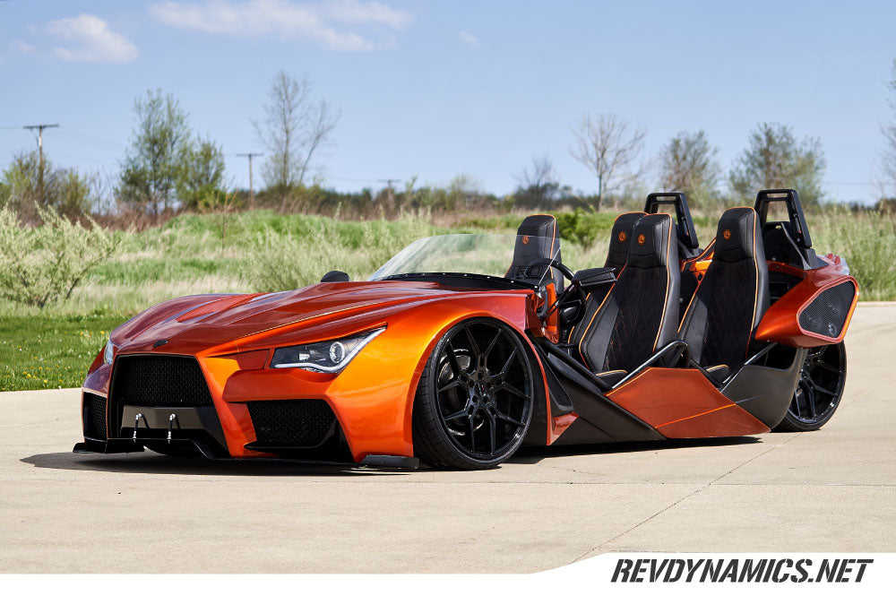 Custom 4 Seat Polaris Slingshot With Vaydor Front End And Giovanna Wheels