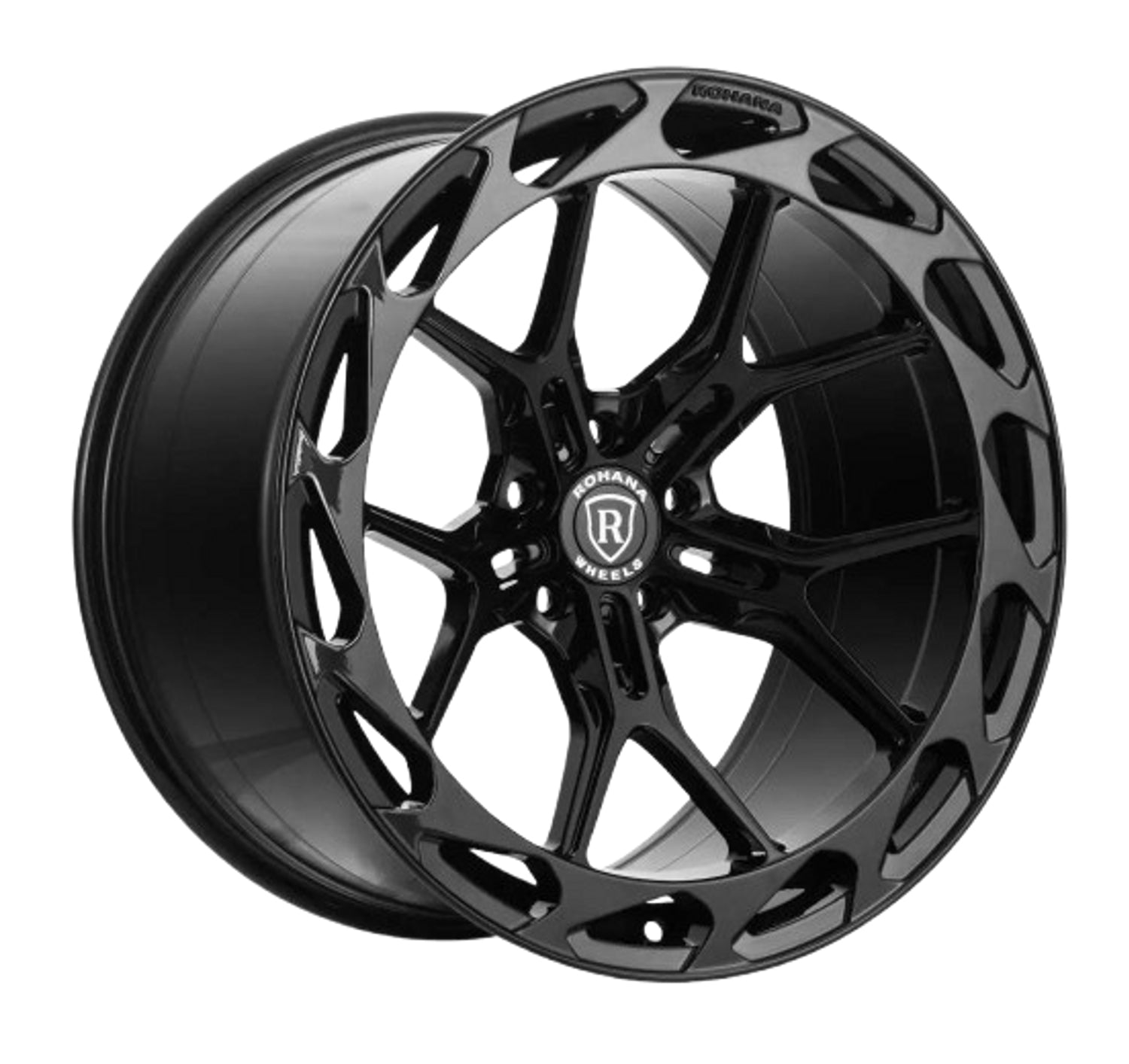★美品★245/35r20 275/30r20 ROHANA WHEELS【F/10J +26 R/11J +28 20インチ P.C.D 114.3 5H114.3】F=245/35R20 R=275/30R20 ■4本セット■ Rohana RFX19 20-Inch Wheels and Tires for Slingshot