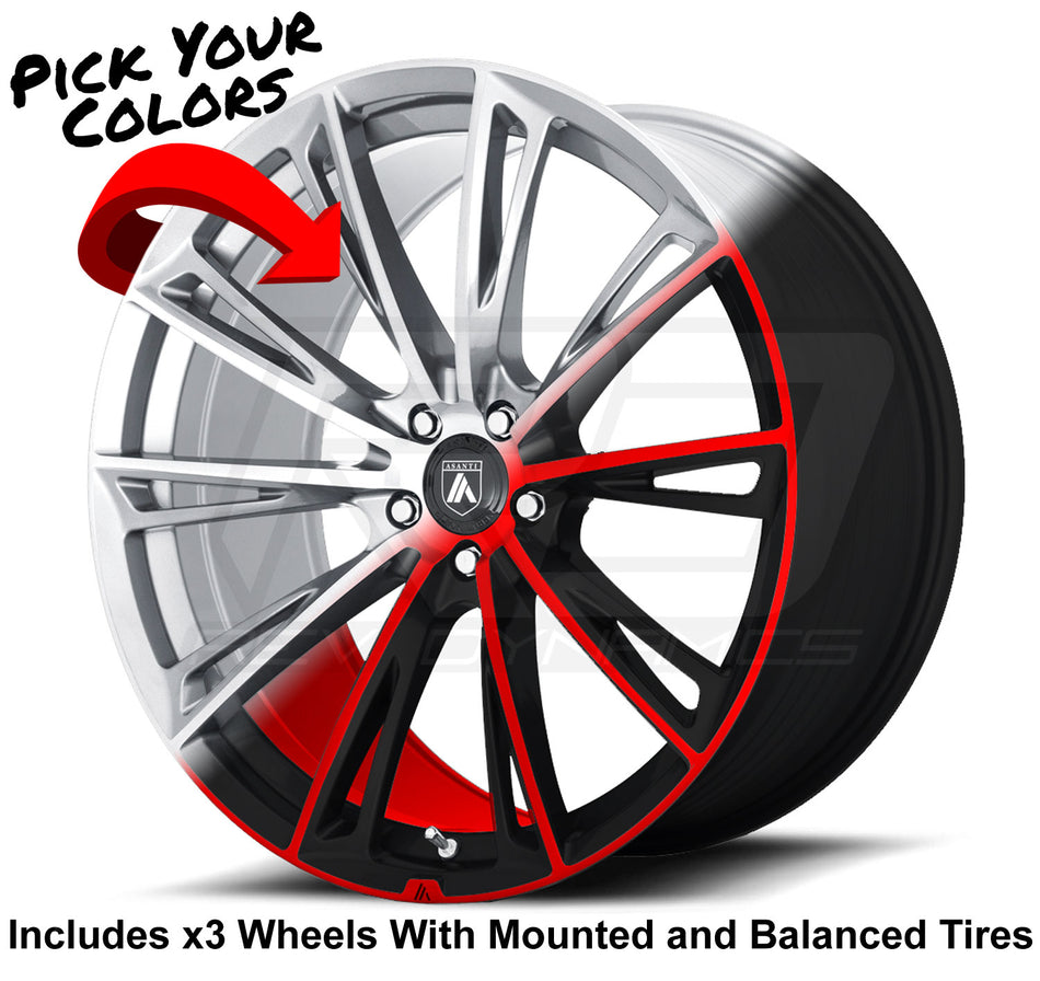 Polaris Slingshot Custom Asanti 22" Wheels Rims