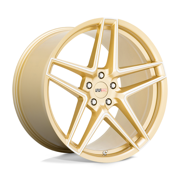 C8 Corvette Wheels Cray White and Gold Panthera