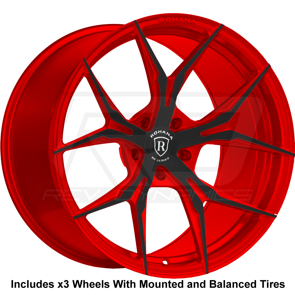 Rohana RFX5 Slingshot 20" Super Wide Rear (345 or 335) Wheel and Tire Package - Rev Dynamics
