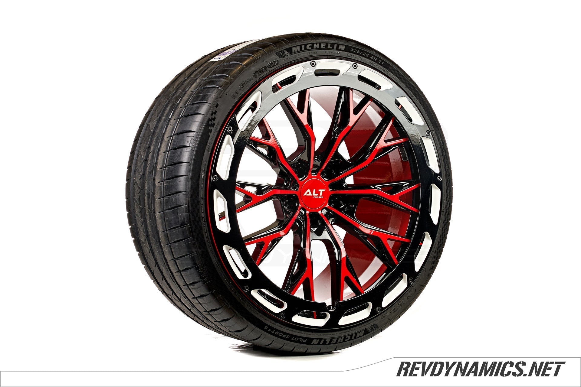 ALT Forged Wheels + Tires for C8 Corvette Stingray – Torch Red, Black ...