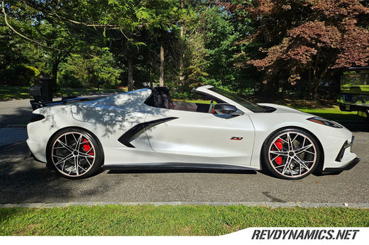 Corvette C8 With Color Matched 20" and 21" Cray Hammerhead Wheels