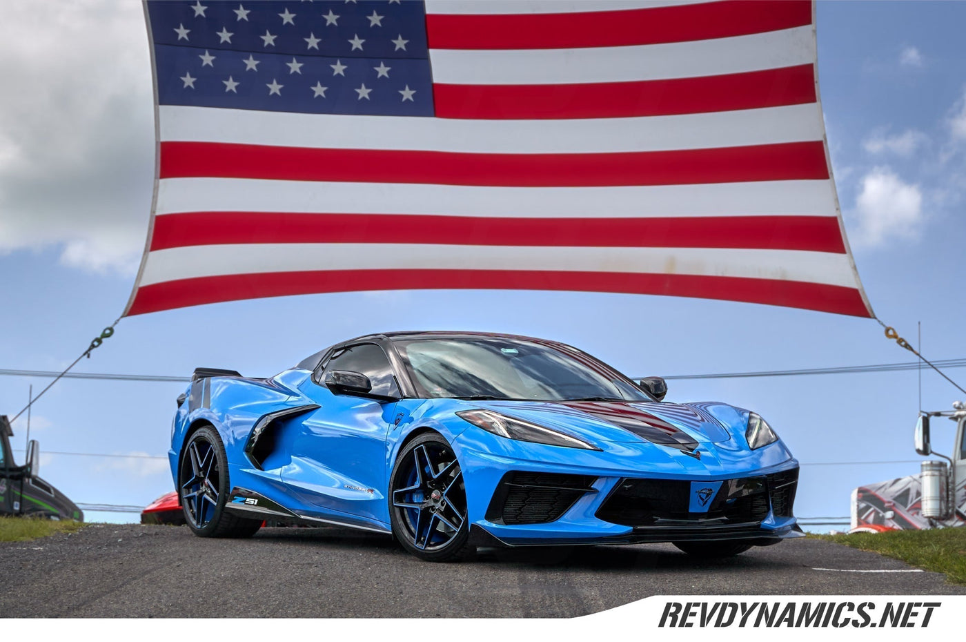 Corvette C8 stingray powder coat color matched aftermarked cray panthera wheels