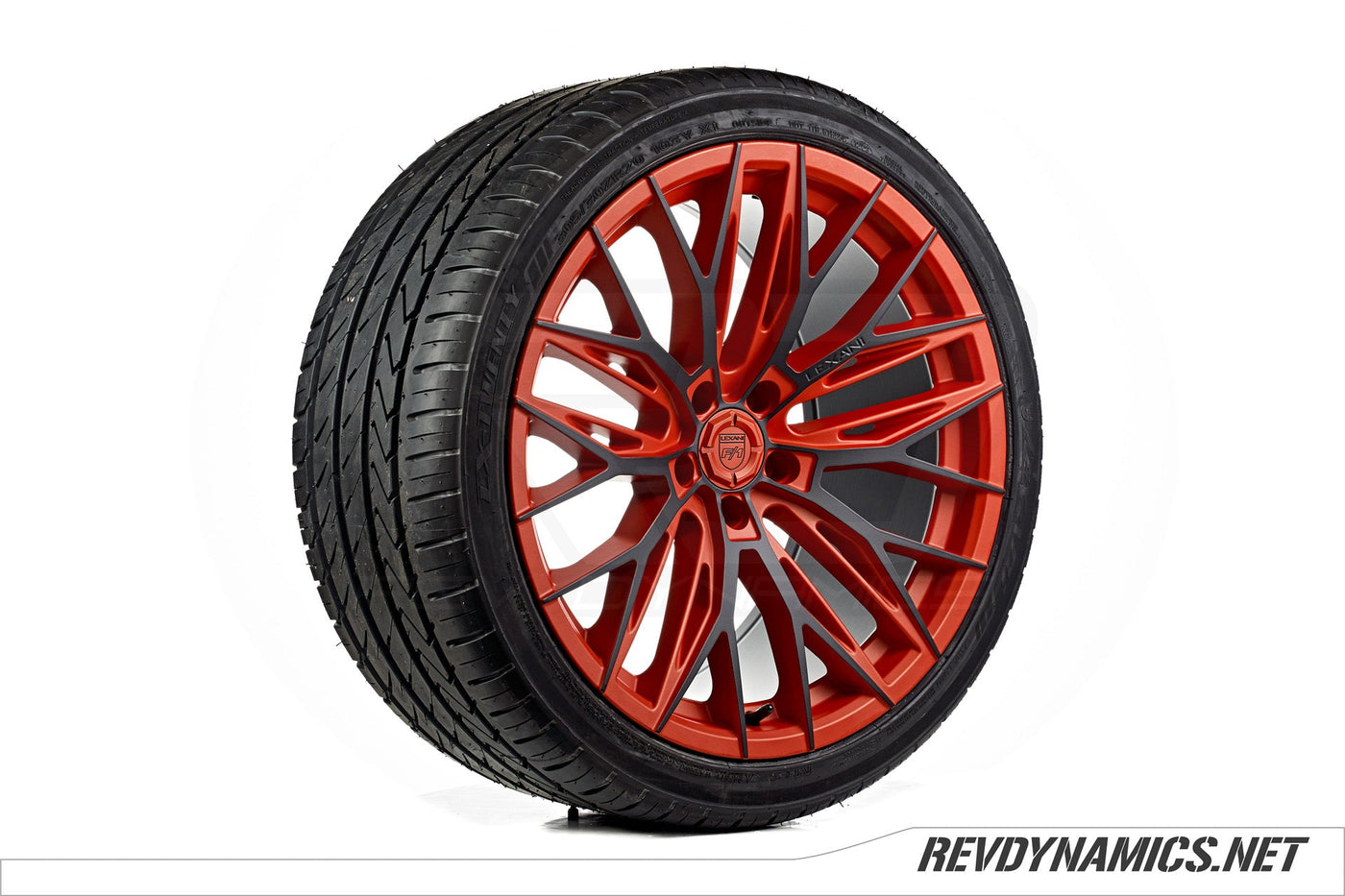 Lexani Aries 20" Rim Powdercoated Indy Red and Black Polaris Slingshot colors 