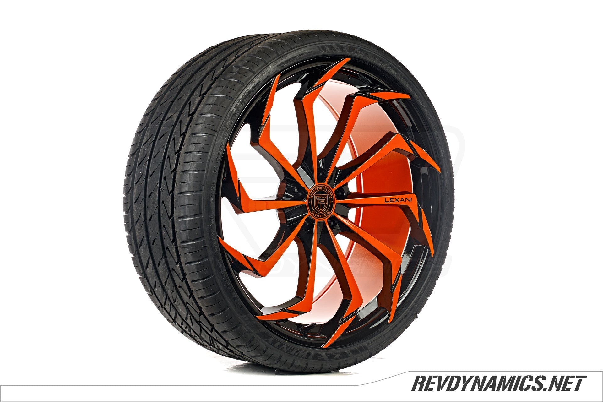 Lexani Static Custom Finished | Volt Orange and Black