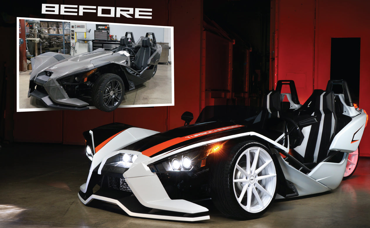 Polaris Slingshot With Air Suspension and TSW 20" Wheels