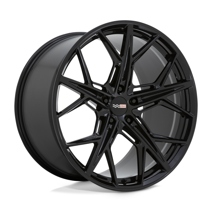Corvette C8 Cray Hammerhead Custom Wheel 21x12 Wide Gloss Black