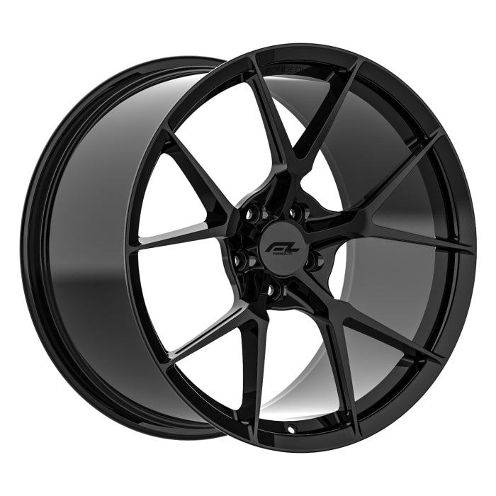 Forgedlite MC5 C8 Corvette 19" Front 20" Rear Wheel and Tire Package - Gloss Black