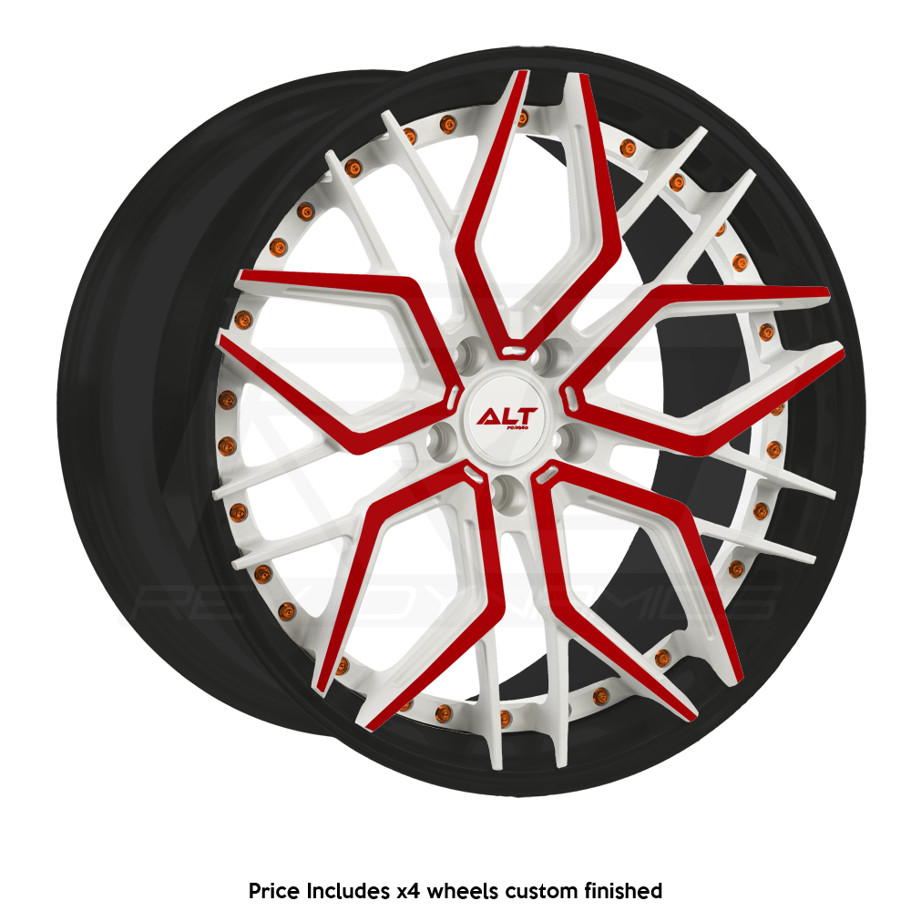 ALT Forged DL20 C8 Corvette 20x9" Front 21x12" Rear Wheel and Tire Package