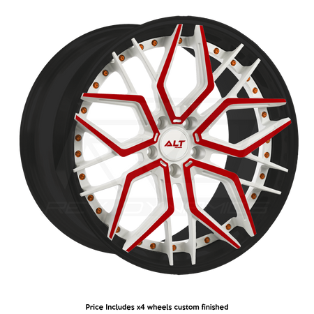 ALT Forged DL20 C8 Corvette 20x9" Front 21x12" Rear Wheel and Tire Package