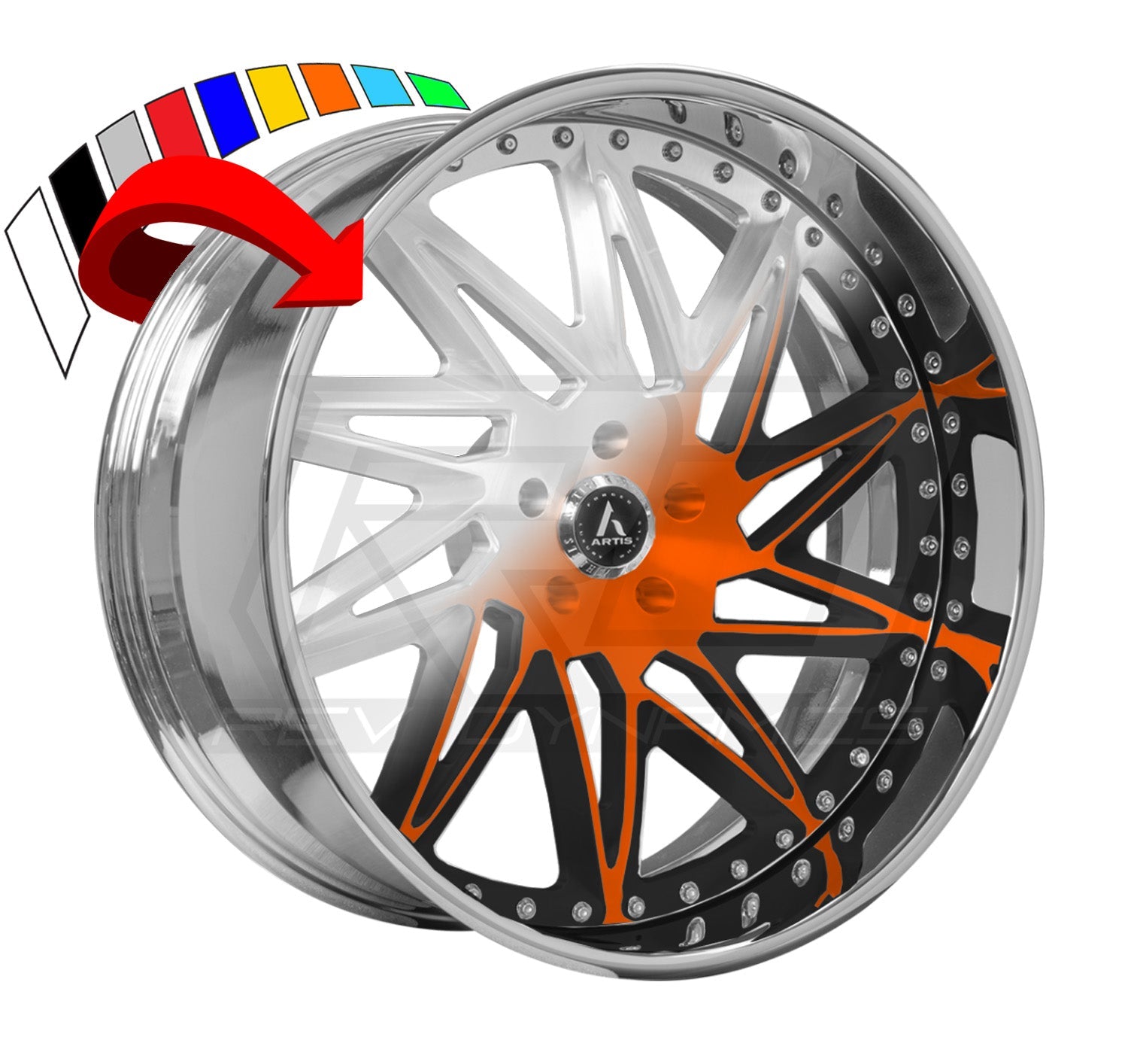 Artis Slidell Slingshot 22" Wheel and Tire Package Multiple Colors