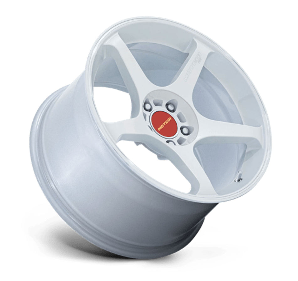 Motegi Battle V Tesla Model 3 18" Front and Rear Wheel and Tire Package - White Pearl