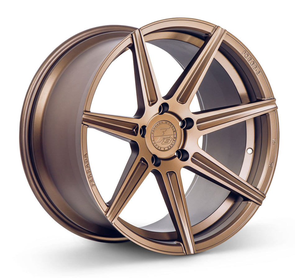 Ferrada FR7 Tesla Model 3 20" Front and Rear Wheel and Tire Package - Matte Bronze
