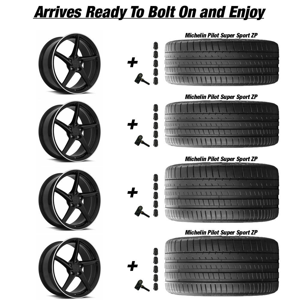 5台　リファレイ MRR F25 Wheel & Tire Package for C8 Corvette Z06