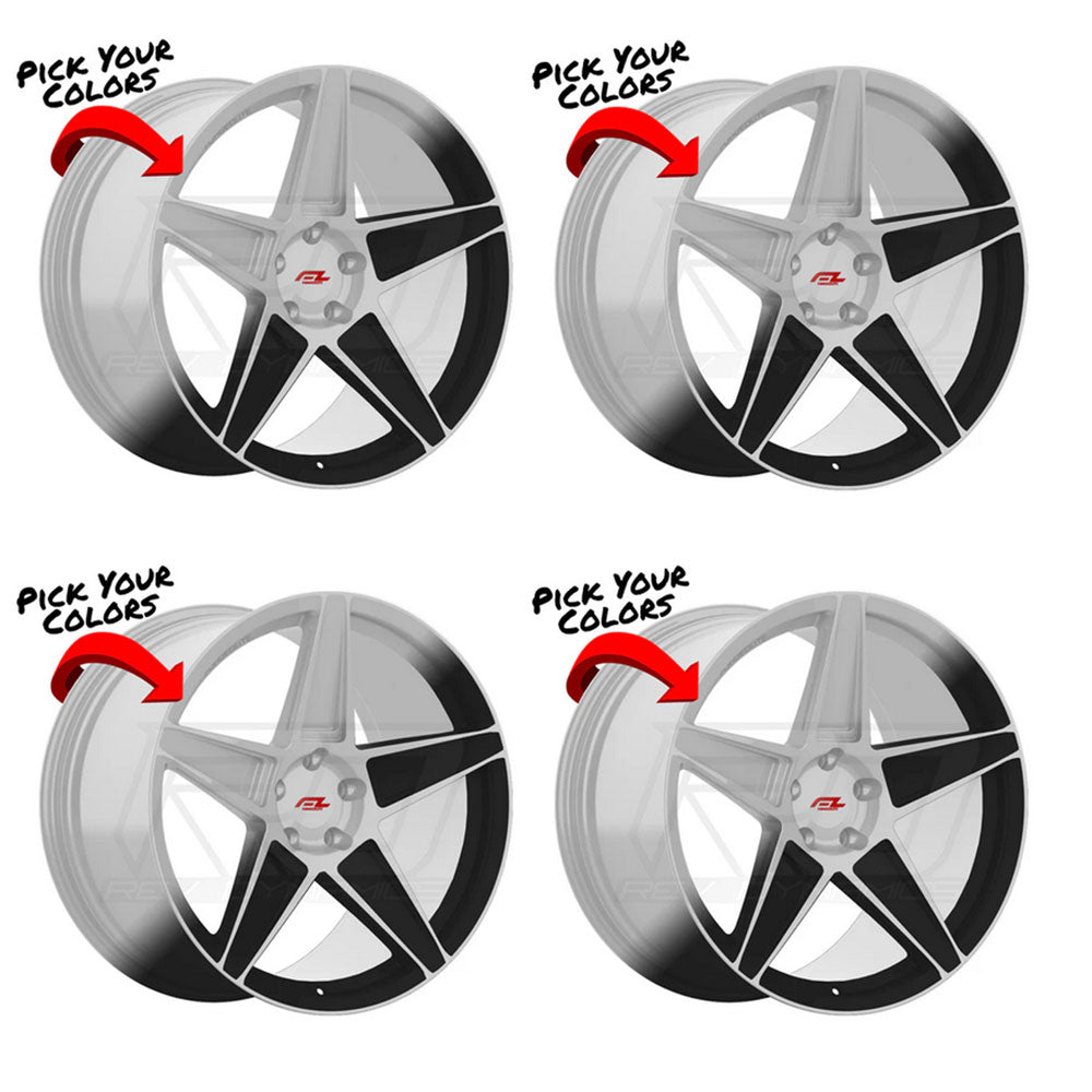 テイラーメイド　5FW Forgedlite MC5 Wheel & Tire Package for C8 Corvette Z06