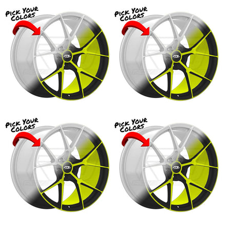 C8 Z06 E-Ray Renzo Forgedlite MC5 Custom Finish 20in wheel package