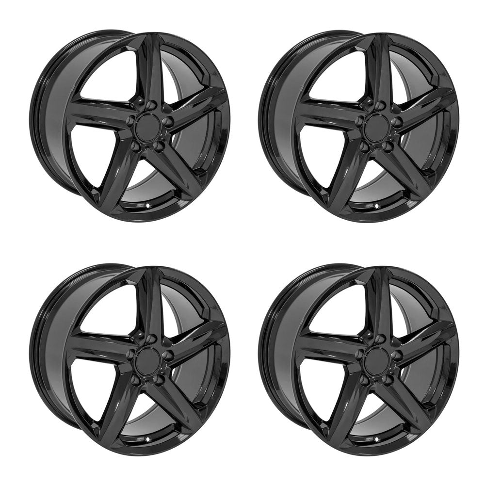 Chevy Corvette C7 Stingray OE Wheels CV02 Gloss Black 18in wheel package
