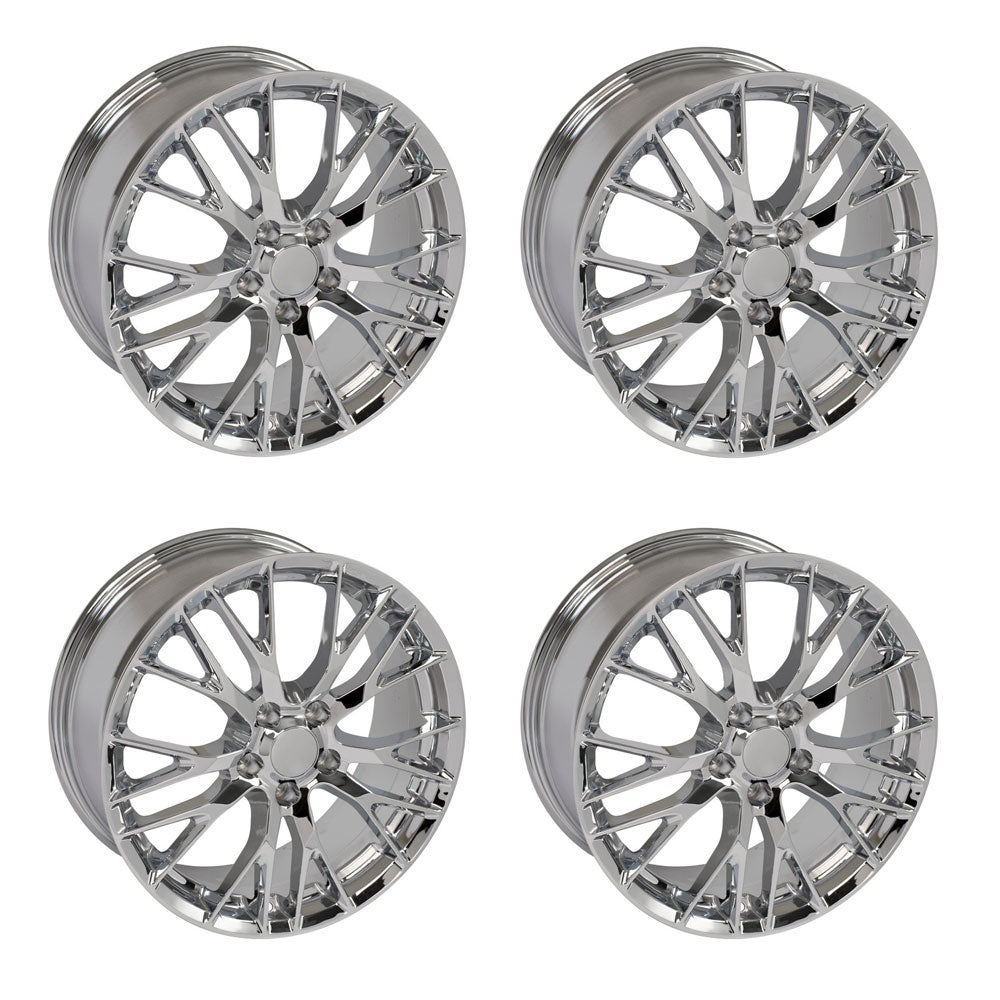 Chevy Corvette C7 Stingray OE Wheels CV22 Chrome 19in wheel package
