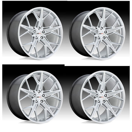 Chevy Corvette C8 Stingray Cray Hammerhead Gloss Silver wmachined face 20in wheel package