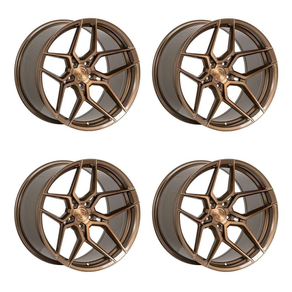Chevy Corvette C8 Stingray Rohana RFX11 Brushed Bronze 20in wheel package