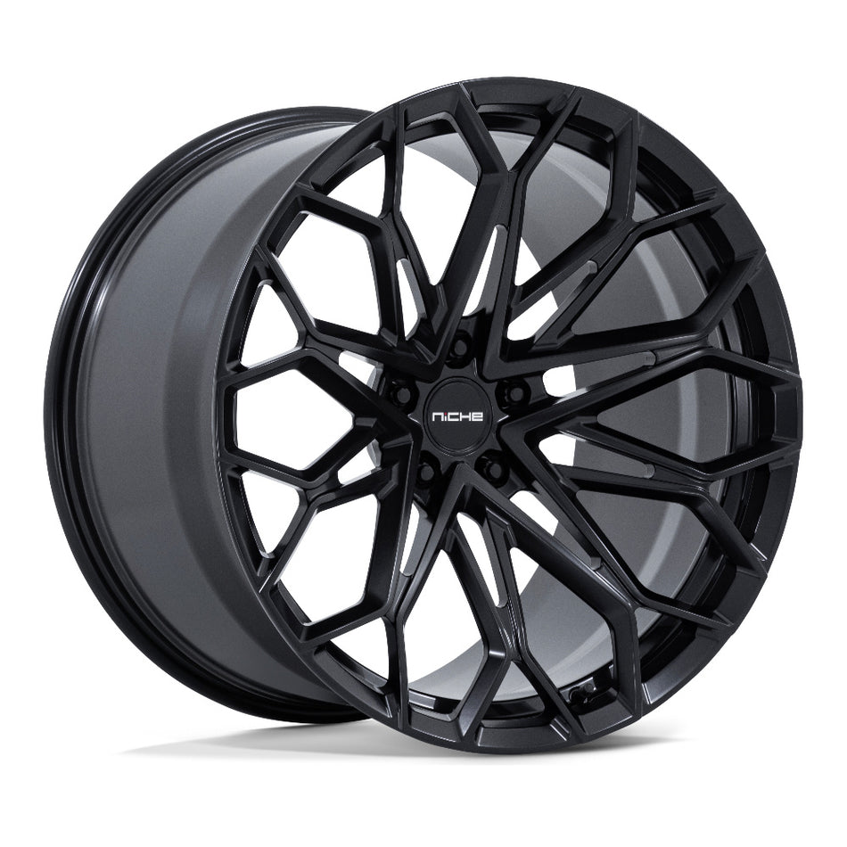 Niche Manta C7 Z06 Corvette 19" Front 20" Rear Wheel and Tire Package - Matte Black