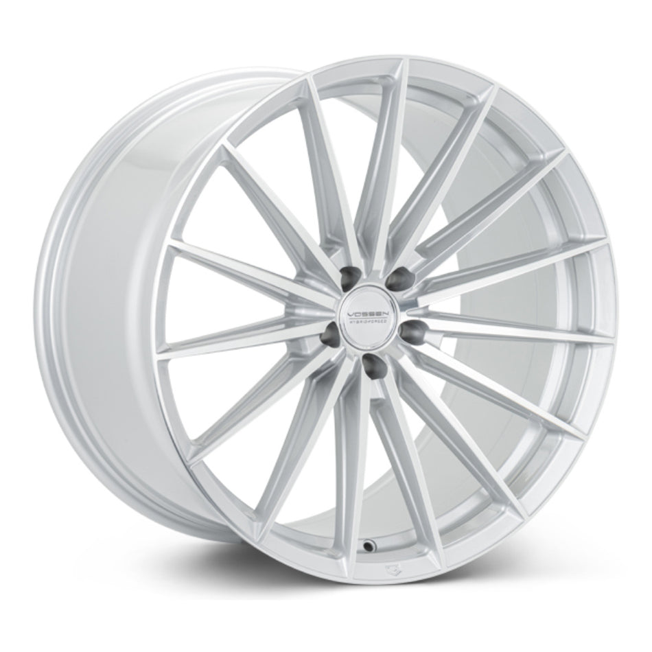 Vossen HX-4 C7 Z06 Corvette 19" Front 20" Rear Wheel and Tire Package - Silver Polished