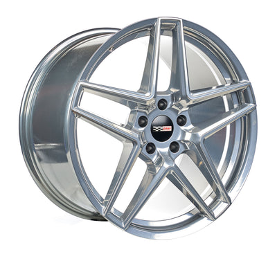 Corvette Rim Cray Panthera ghost chrome wheel and tire package