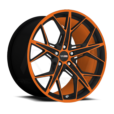 C8 Corvette Amplify Orange Wheel