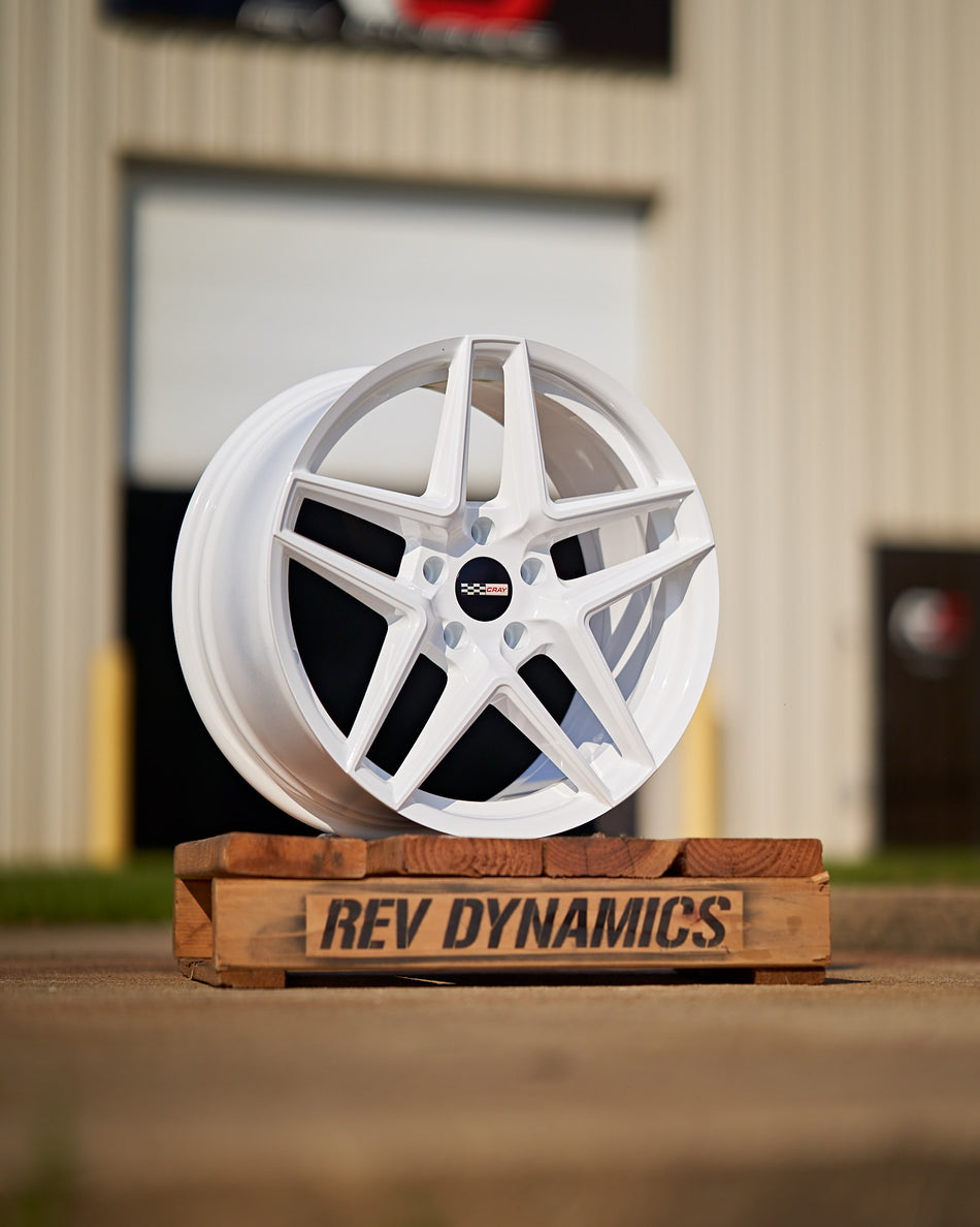 Corvette C8 White Wheel Cray Panthera Rim in 19in