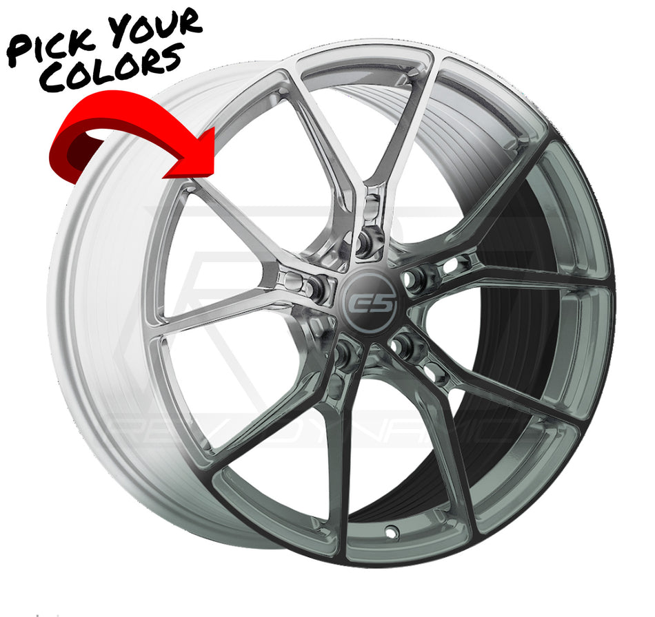 E5 Daytona C8 Corvette 19x9" Front 20x11.5" Rear Wheel and Tire Package