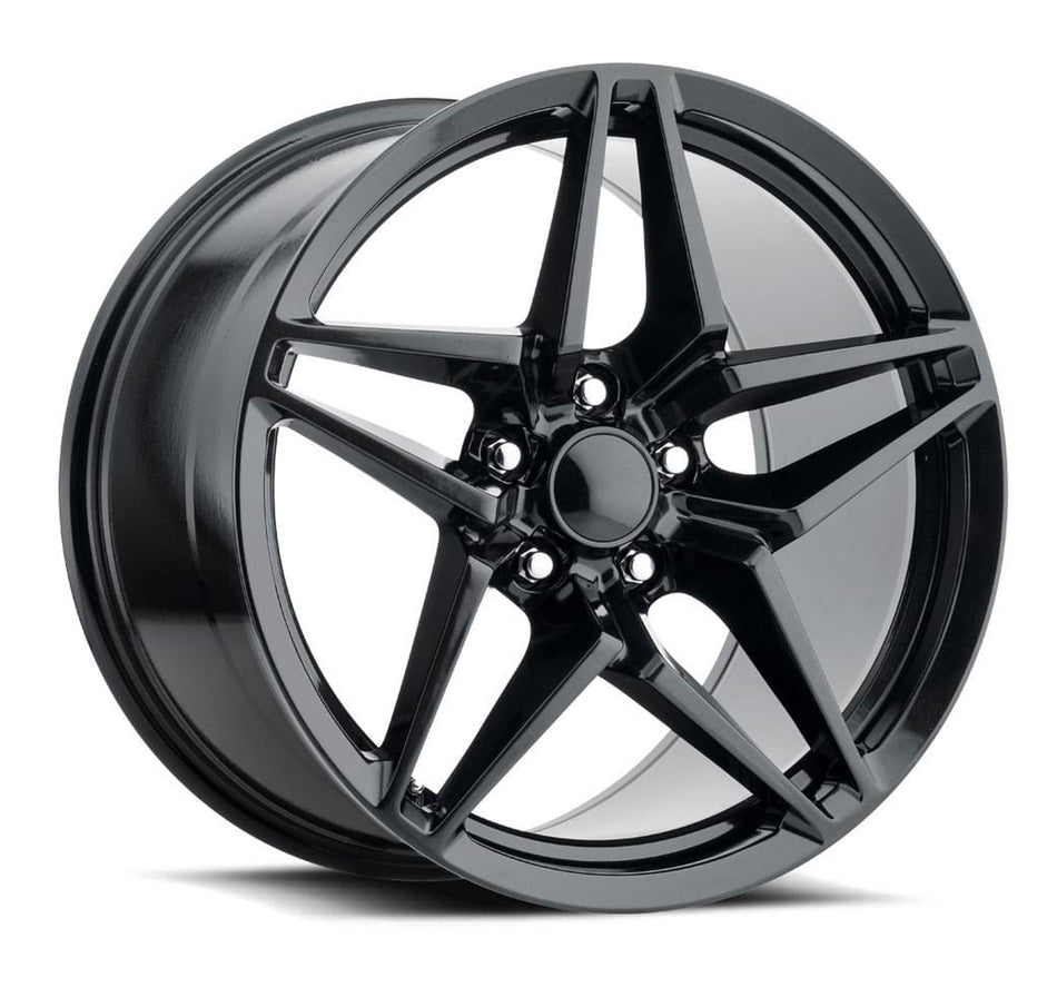 Factory Reproductions FR29 C7 Stingray Corvette 18" Front 19" Rear Wheel and Tire Package - Carbon Black