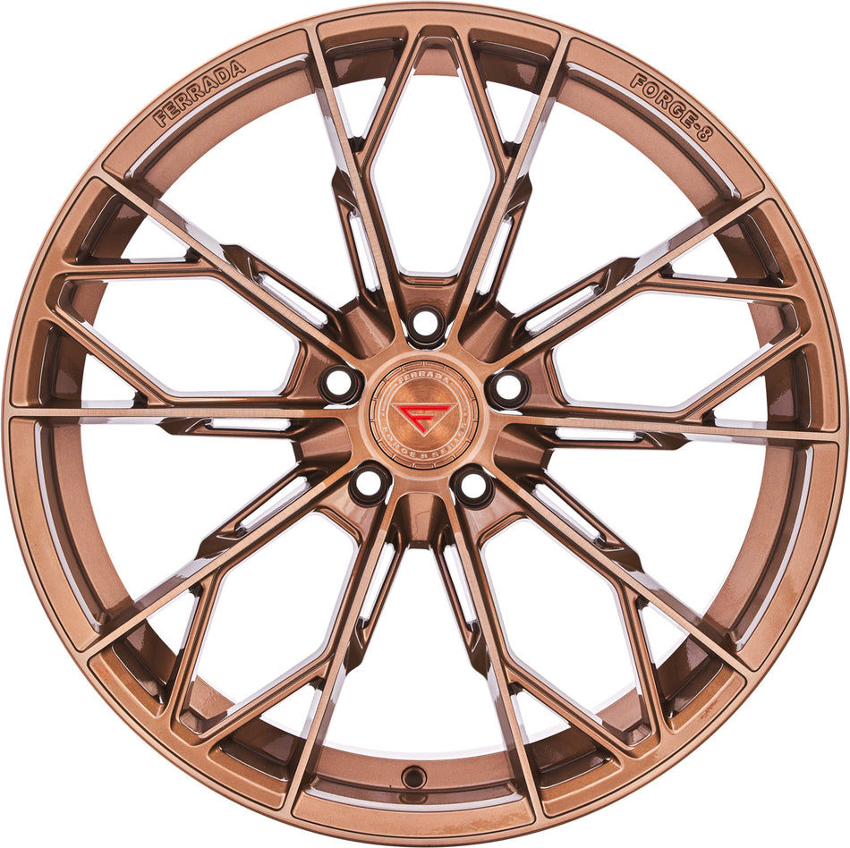 Ferrada FR11 Tesla Model 3 20" Front and Rear Wheel and Tire Package - Bronze