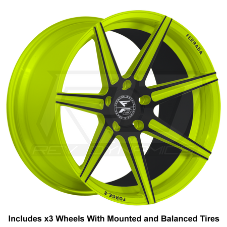 Ferrada F8-FR7 Forged Slingshot 20" Wheel and Tire Package - Rev Dynamics