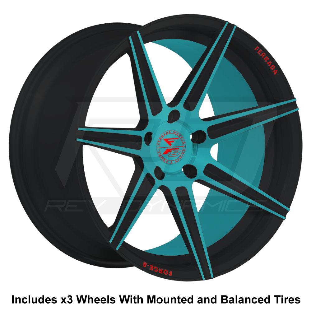 Ferrada F8-FR7 Forged Slingshot 20" Wheel and Tire Package - Rev Dynamics