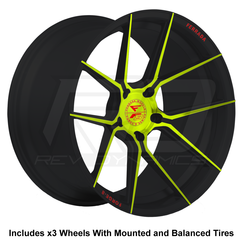 Ferrada F8-FR8 Forged Slingshot 20" Wheel and Tire Package - Rev Dynamics