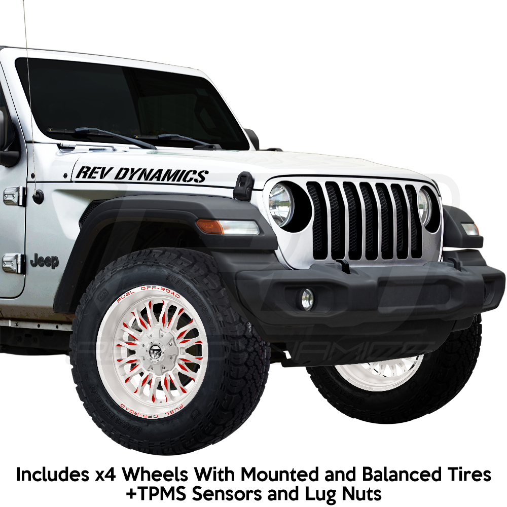 Fuel ARC Jeep Wrangler JL 20" Wheel and 35" Tire Package - Rev Dynamics