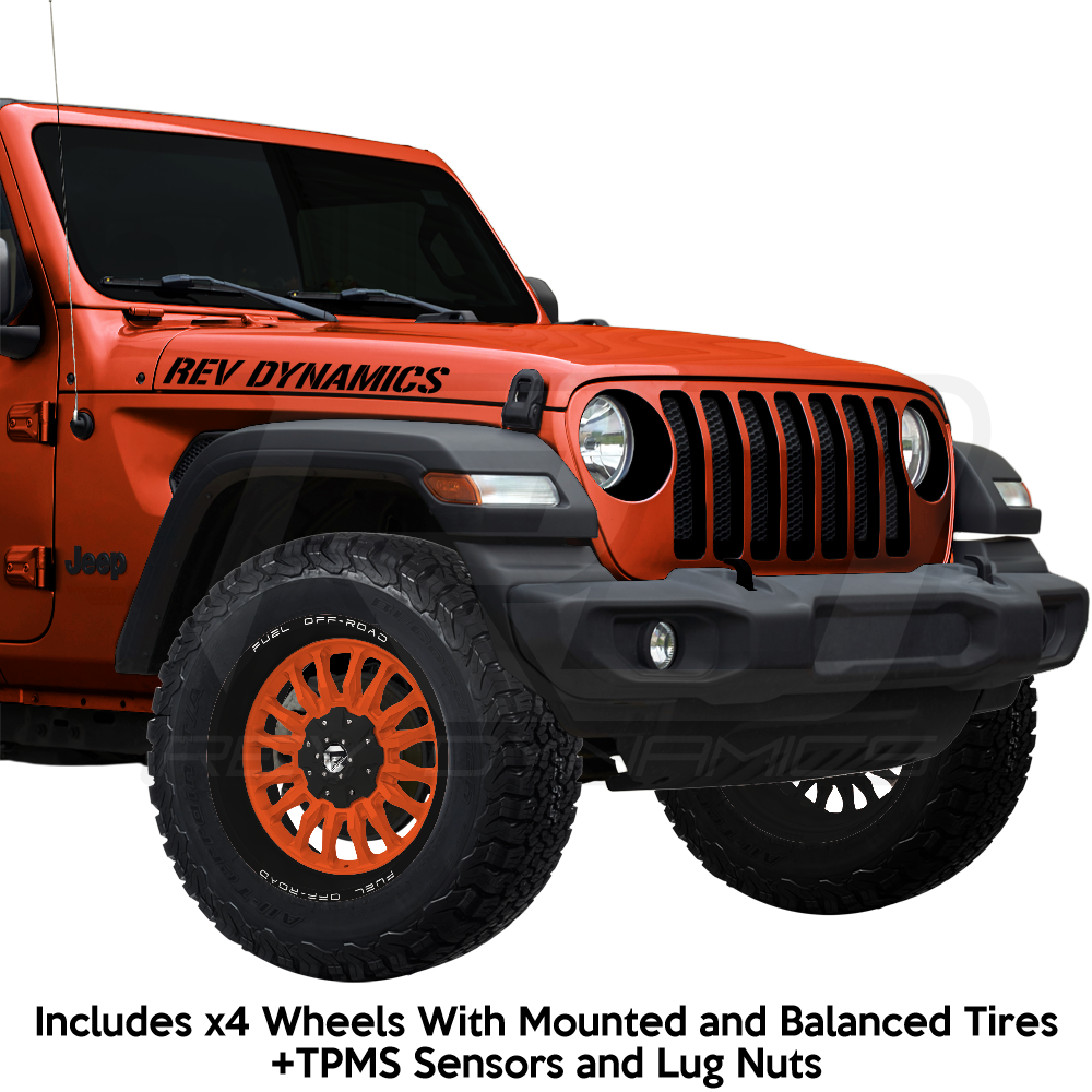 Fuel ARC Jeep Wrangler JL 20" Wheel and 35" Tire Package - Rev Dynamics