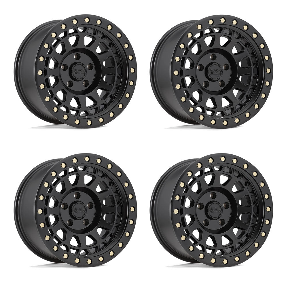 Jeep Gladiator Black Rhino Primm Matte Black w Brass Bolts 20in wheel package