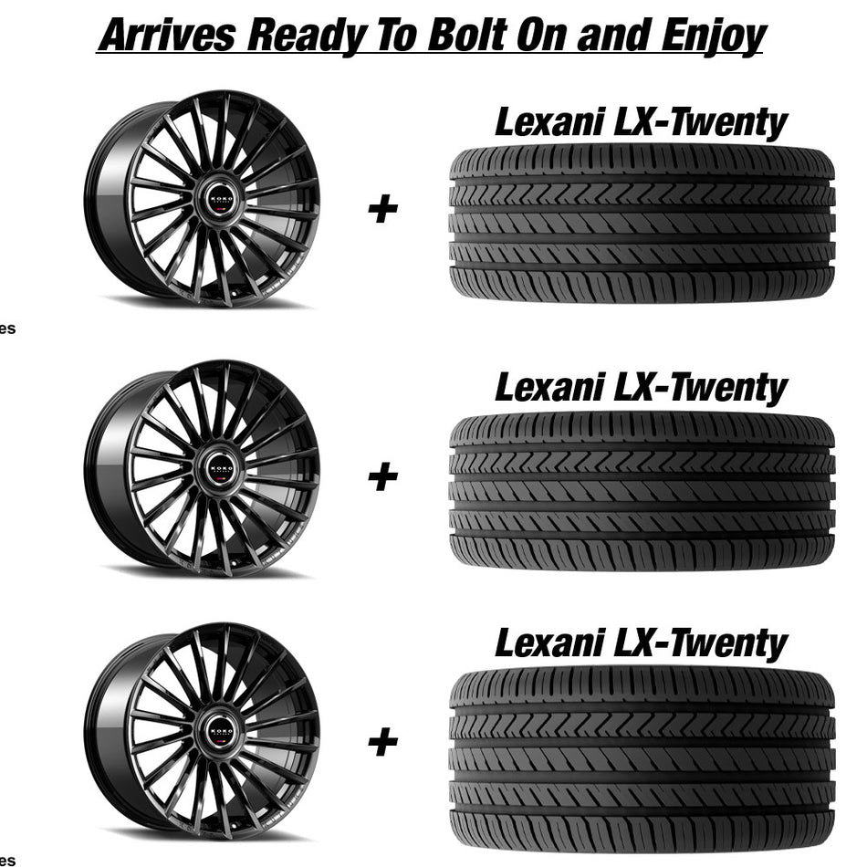 Koko Kuture Urfa Slingshot 22" Wheel and Tire Package