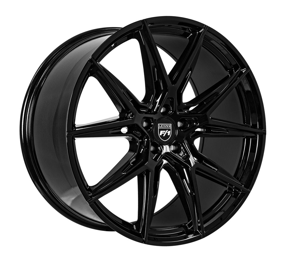 Lexani Hyper C8 Corvette 20x9" Front 22x10.5" Rear Wheel and Tire Package - Gloss Black