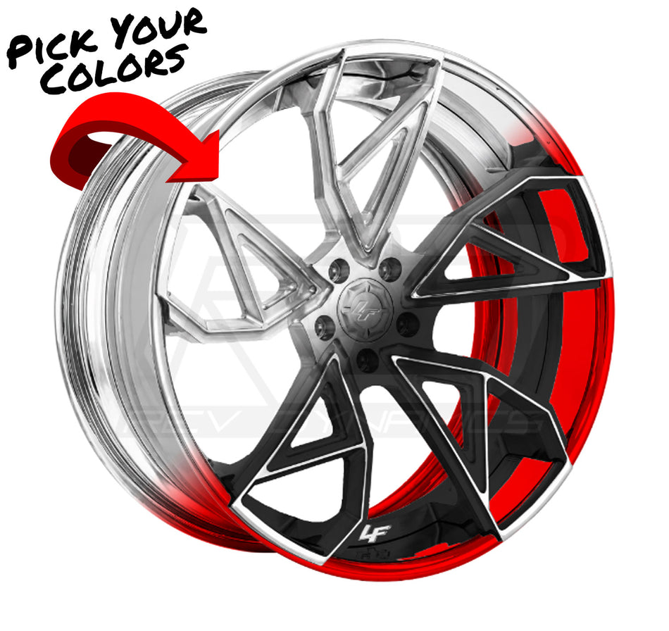 Lexani LZ-787 Forged Slingshot 22" Front 24" Rear Wheel and Tire Package