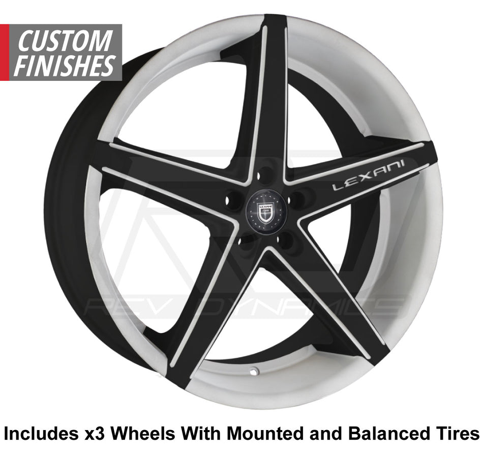 Lexani R-4 Slingshot 20" Front 22" Rear Wheel and Tire Package