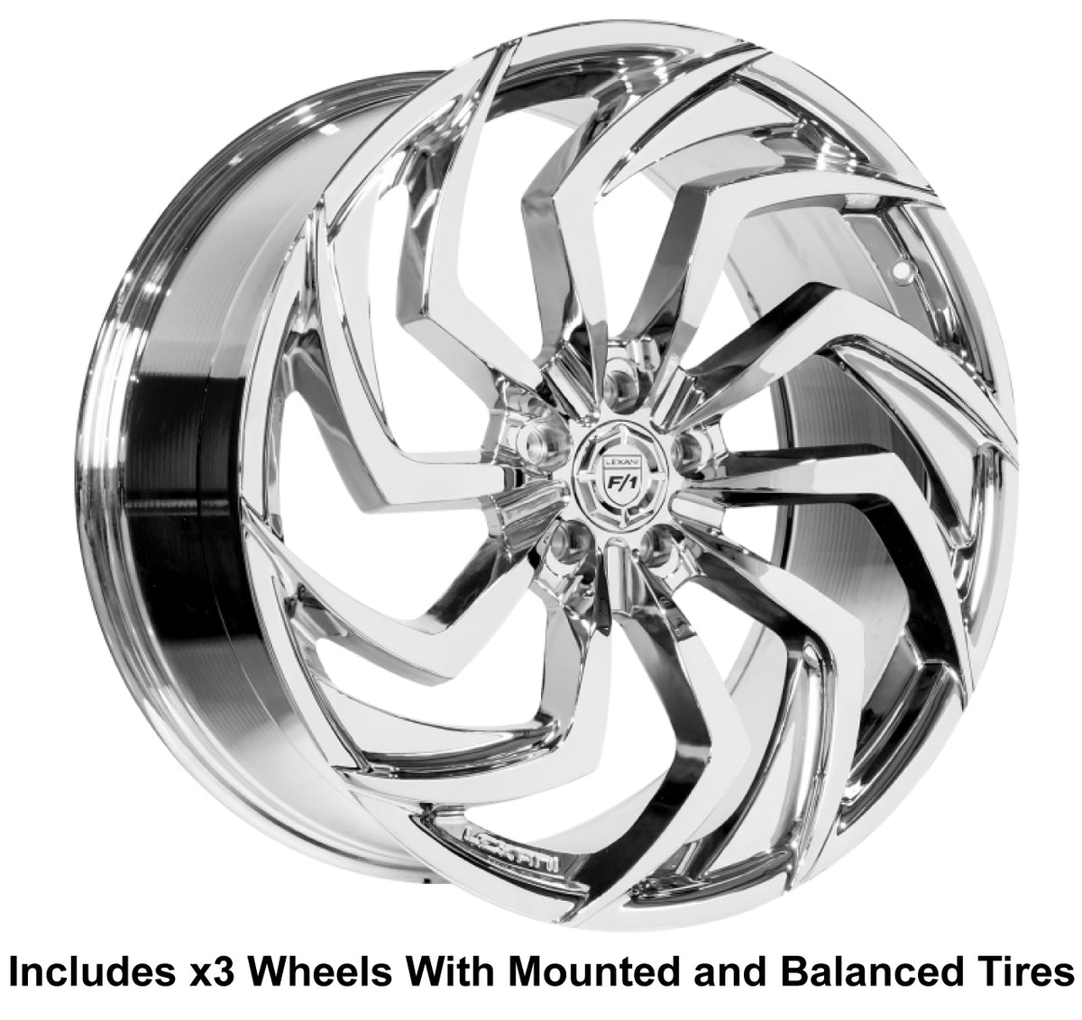Lexani Shadow Slingshot 24" Wheel and Tire Package - Rev Dynamics