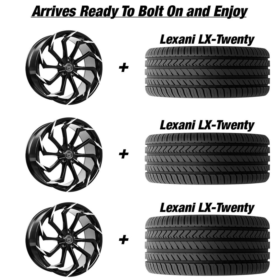 Lexani Static Slingshot 22" Wheel and Tire Package