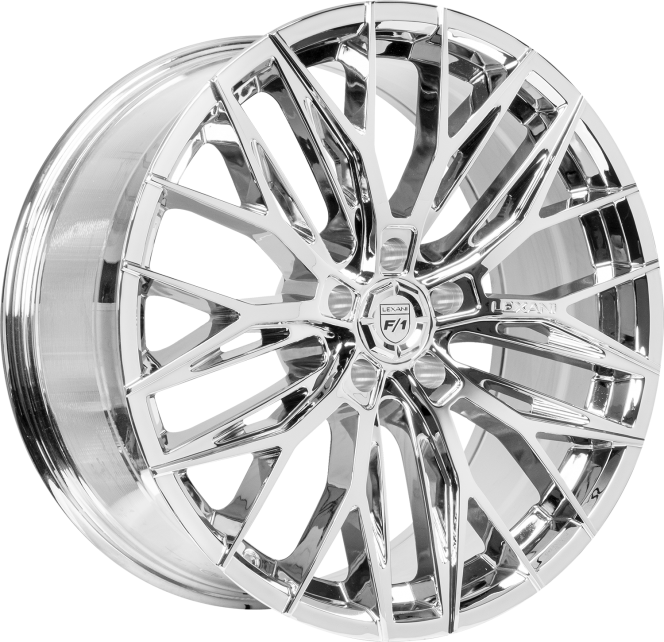 Lexani Aries Tesla Model 3 20" Front and Rear Wheel and Tire Package - Chrome