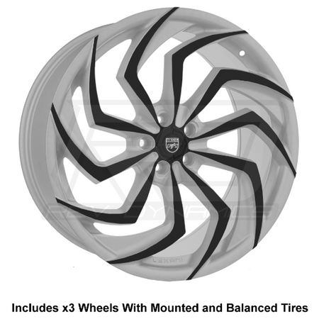 Lexani Shadow Slingshot 24" Wheel and Tire Package - Rev Dynamics