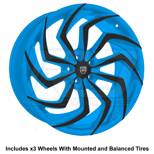 Lexani Shadow Slingshot 24" Wheel and Tire Package - Rev Dynamics