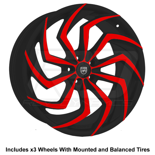 Lexani Shadow Slingshot 24" Wheel and Tire Package - Rev Dynamics