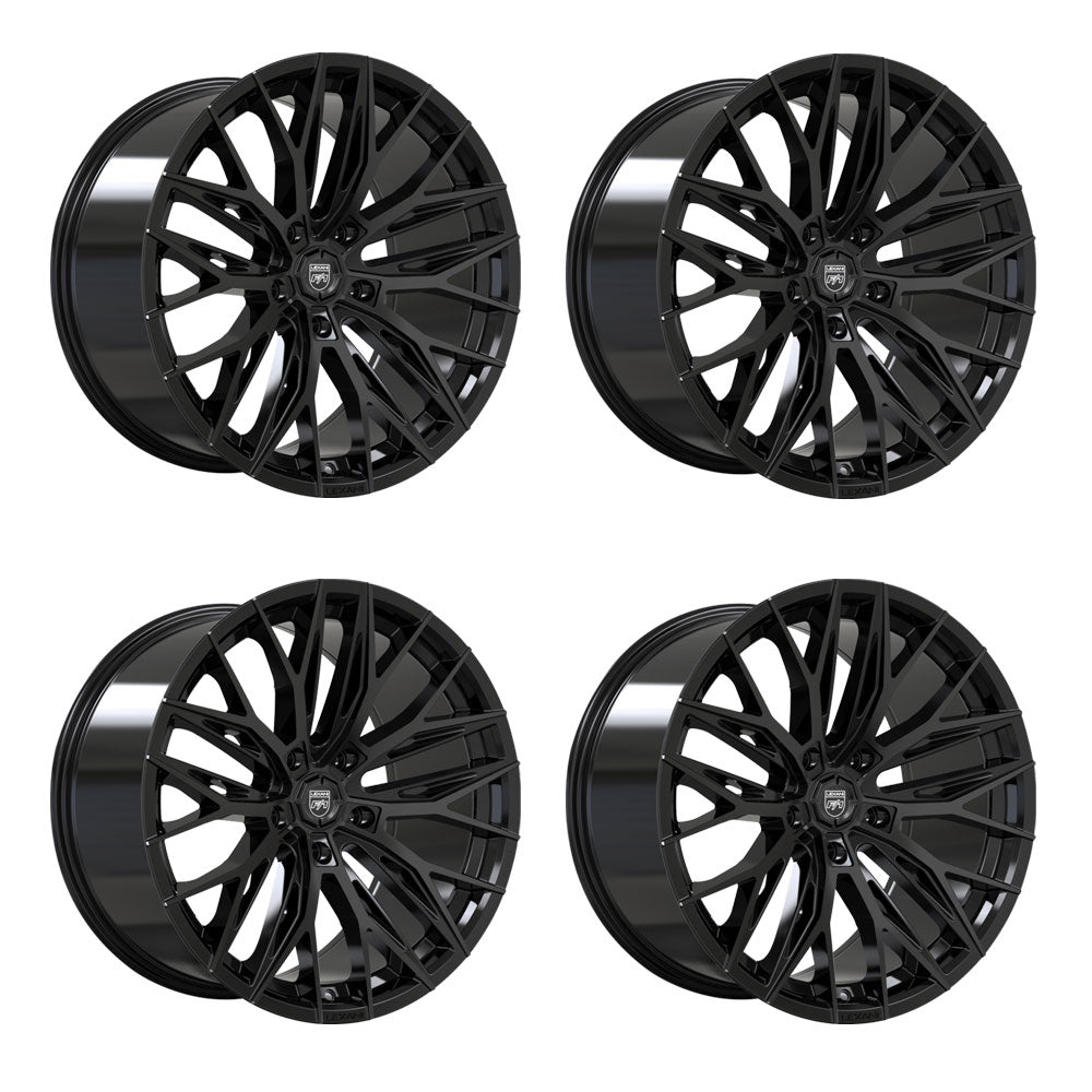 Lexani Aries Gloss Black Corvette C8 Wheel Package